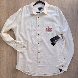 Margaritaville x Super Bowl LIX Button-Up Shirt Men’s Large NFL New Orleans